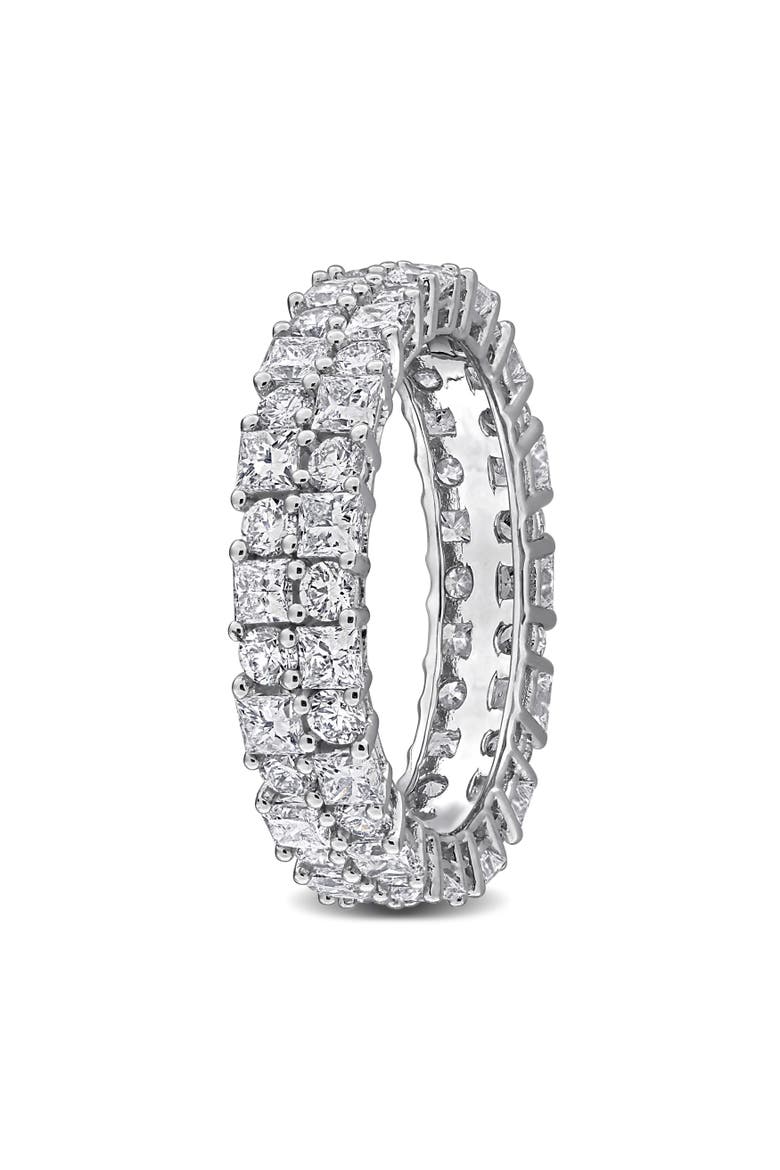 Lab Grown Diamond Double Row Eternity Band 14k, Alternate, color, White Gold