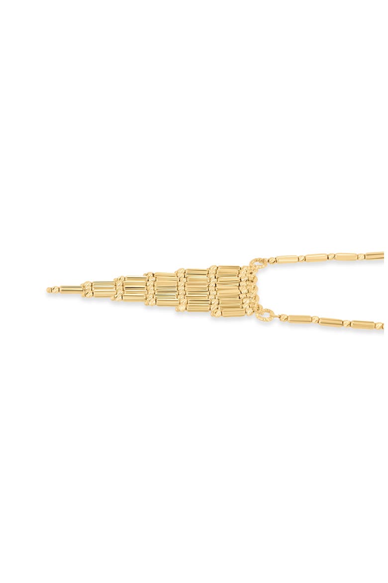 14K Gold Beaded Fringe Chain Necklace, Alternate, color, 14K YELLOW GOLD