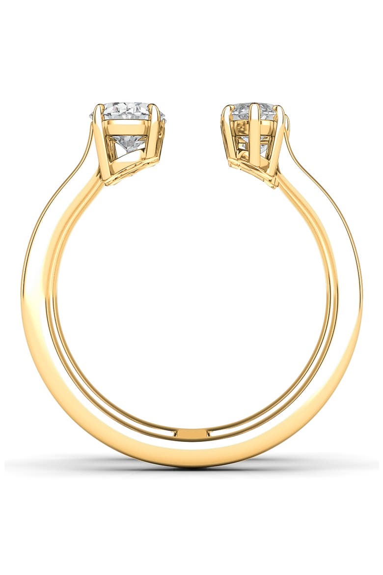 Fancy 4-Stone Lab Created Diamond Ring, Alternate, color, 18K YELLOW GOLD