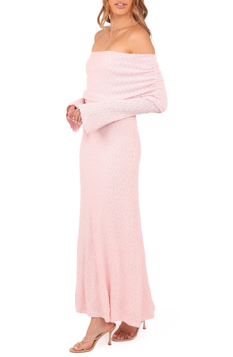 Petal & Pup Wilma Off the Shoulder Long Sleeve Maxi Dress, Alternate, color, Pink