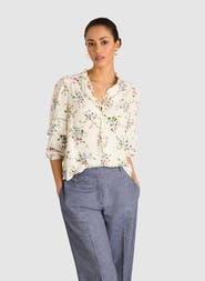Baukjen Clemenza Romantic Tie-Neck Blouse