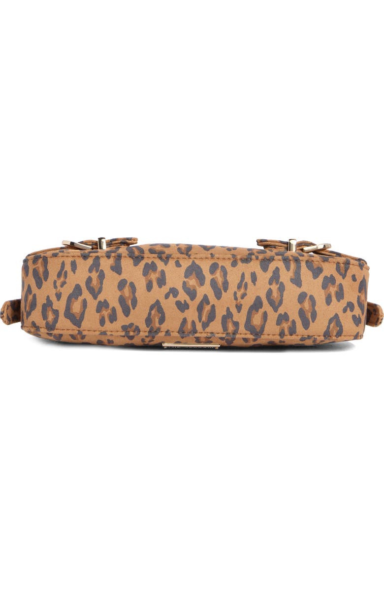 Madden Girl Leopard Faux Suede Shoulder Bag, Alternate, color, Leopard
