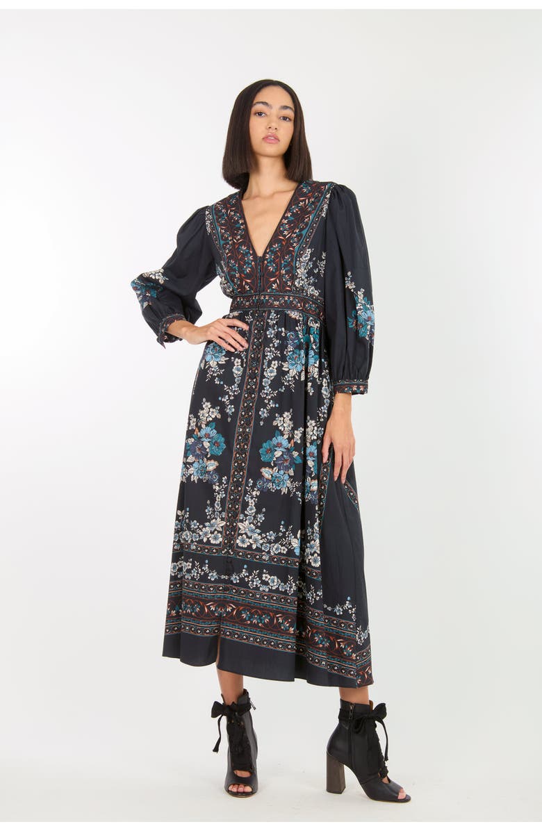 Super Natural by Secret Mission Zaria Dress, Alternate, color, Dark Navy Floral