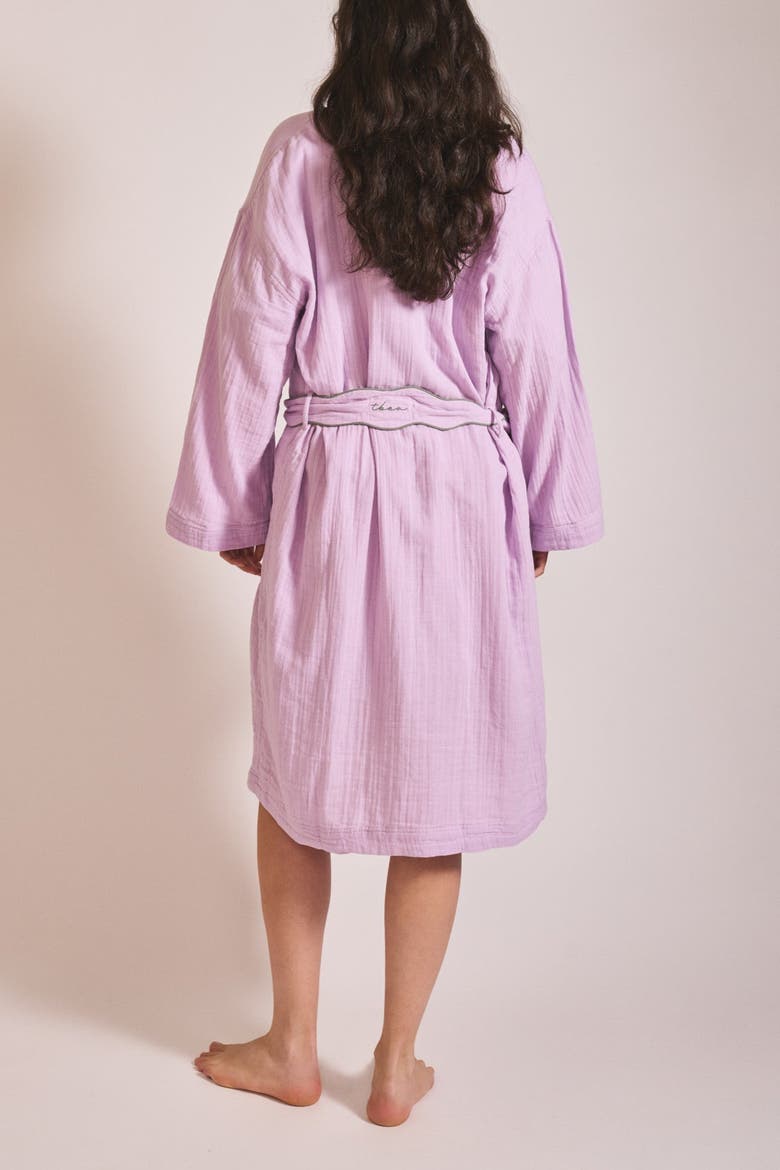 Cotton Gauze Robe, Alternate, color, Lilac