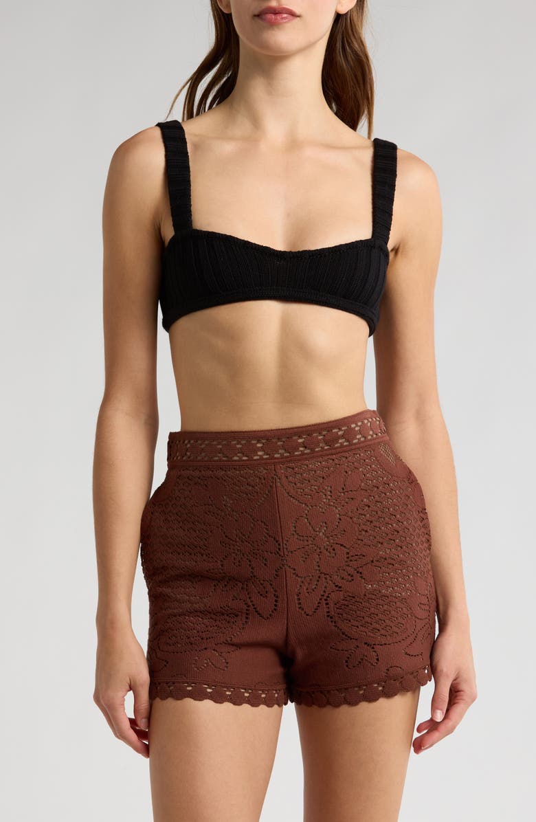 Valentino Garavani Knit Crop Top, Main, color,