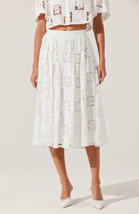 Andolina Lace Midi Skirt