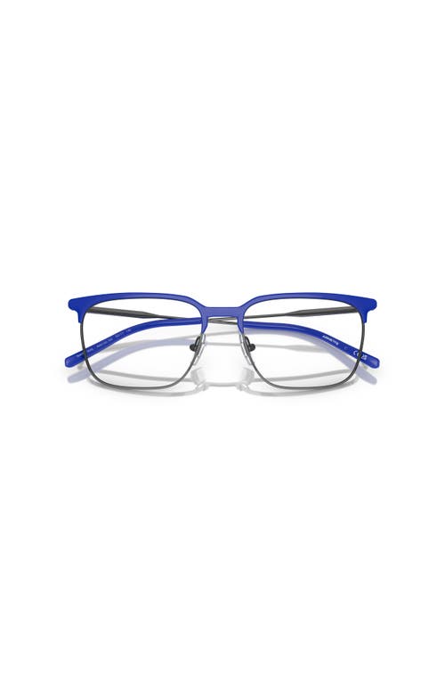Arnette 53mm Rectangle Optical Glasses In Blue