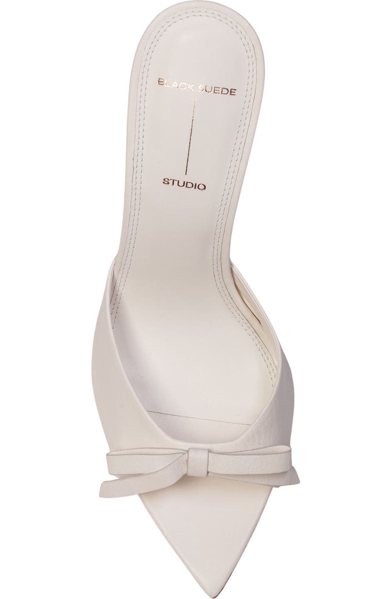 BLACK SUEDE STUDIO Brea Pointed Toe Sandal, Alternate, color, Coconut Buffed Nappa