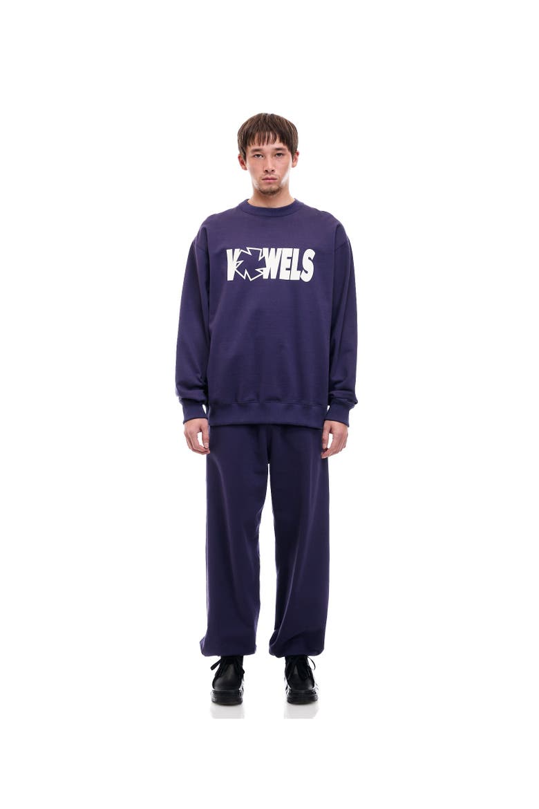 Icon Spell Out Crewneck, Alternate, color, Navy
