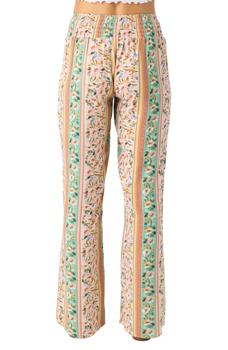 O'Neill Jonie Cora Floral Wide Leg Pants, Alternate, color, Tapioca