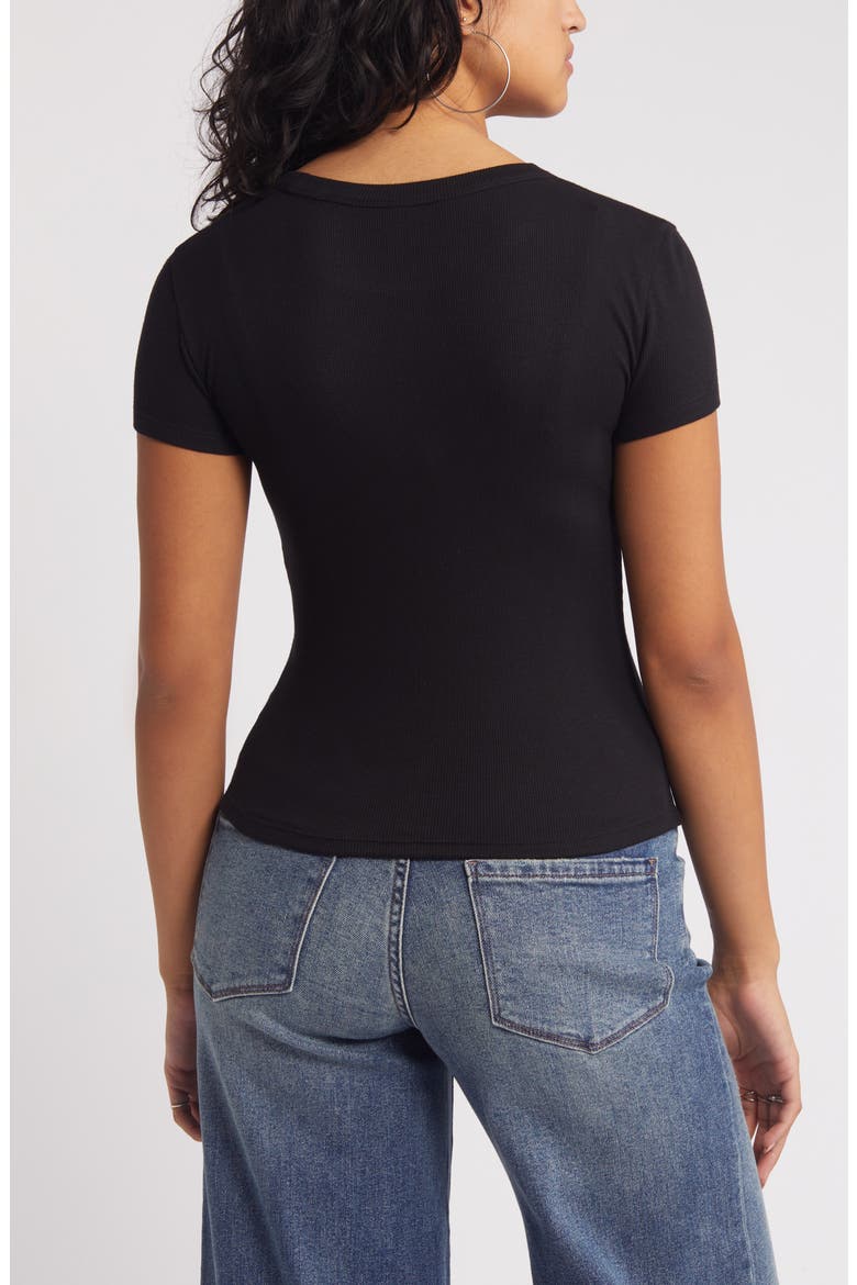 Rib T-Shirt, Alternate, color, BLACK