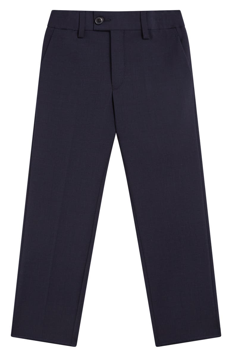 Reiss Kids' Hopet Jr Wool Blend Trousers, Main, color, Navy
