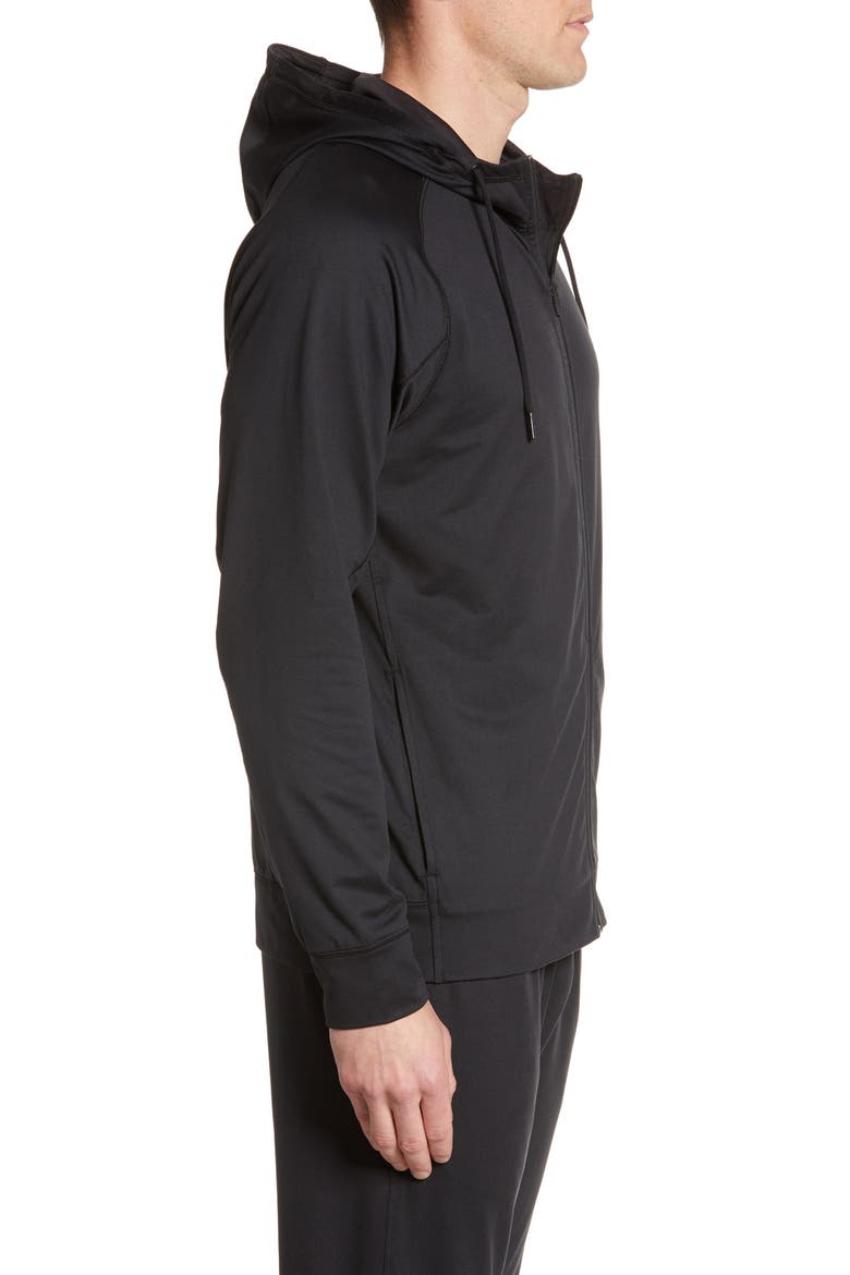 Pyrite Zip Hoodie, Alternate, color, BLACK