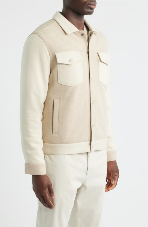 Robert Barakett Isaak Two-tone Jacket In Animal Print