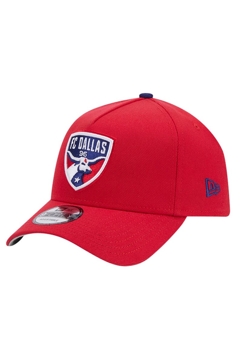 New Era Men's New Era Red FC Dallas 2024 Kick Off Collection 9FORTY A-Frame Adjustable Hat, Alternate, color, 