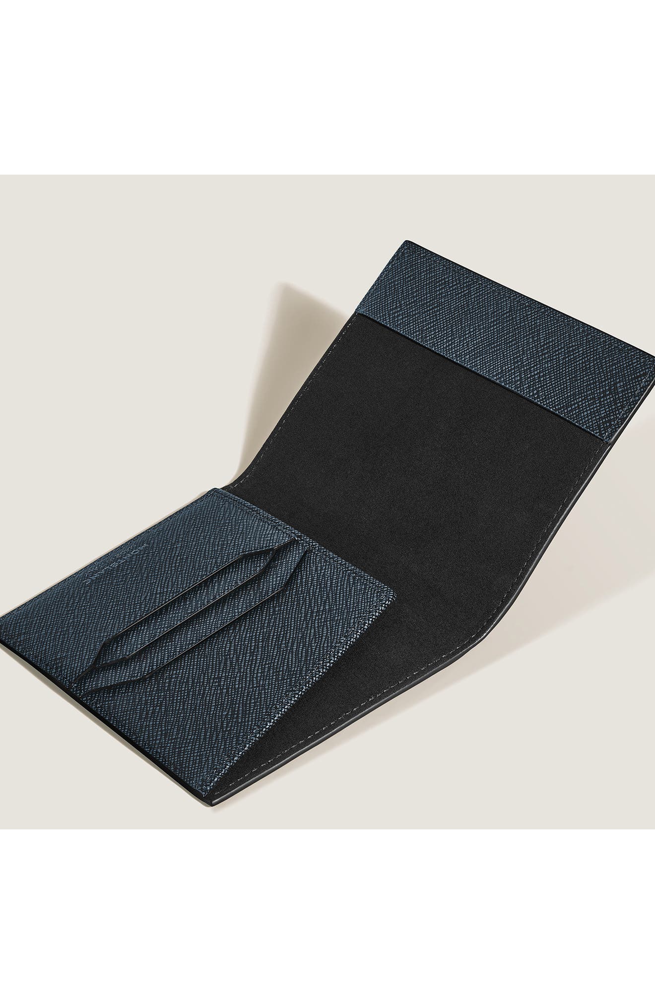 Montblanc Sartorial Leather Passport Case, Alternate, color, 