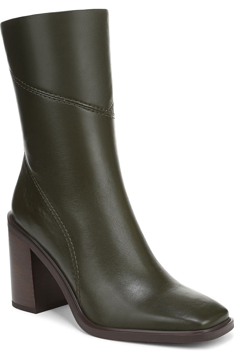 Franco Sarto Stevie Block Heel Bootie, Main, color, Deep Olive Green