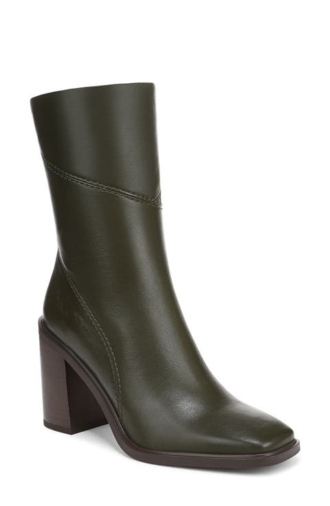 Stevie Block Heel Bootie (Women) (Wide Calf)