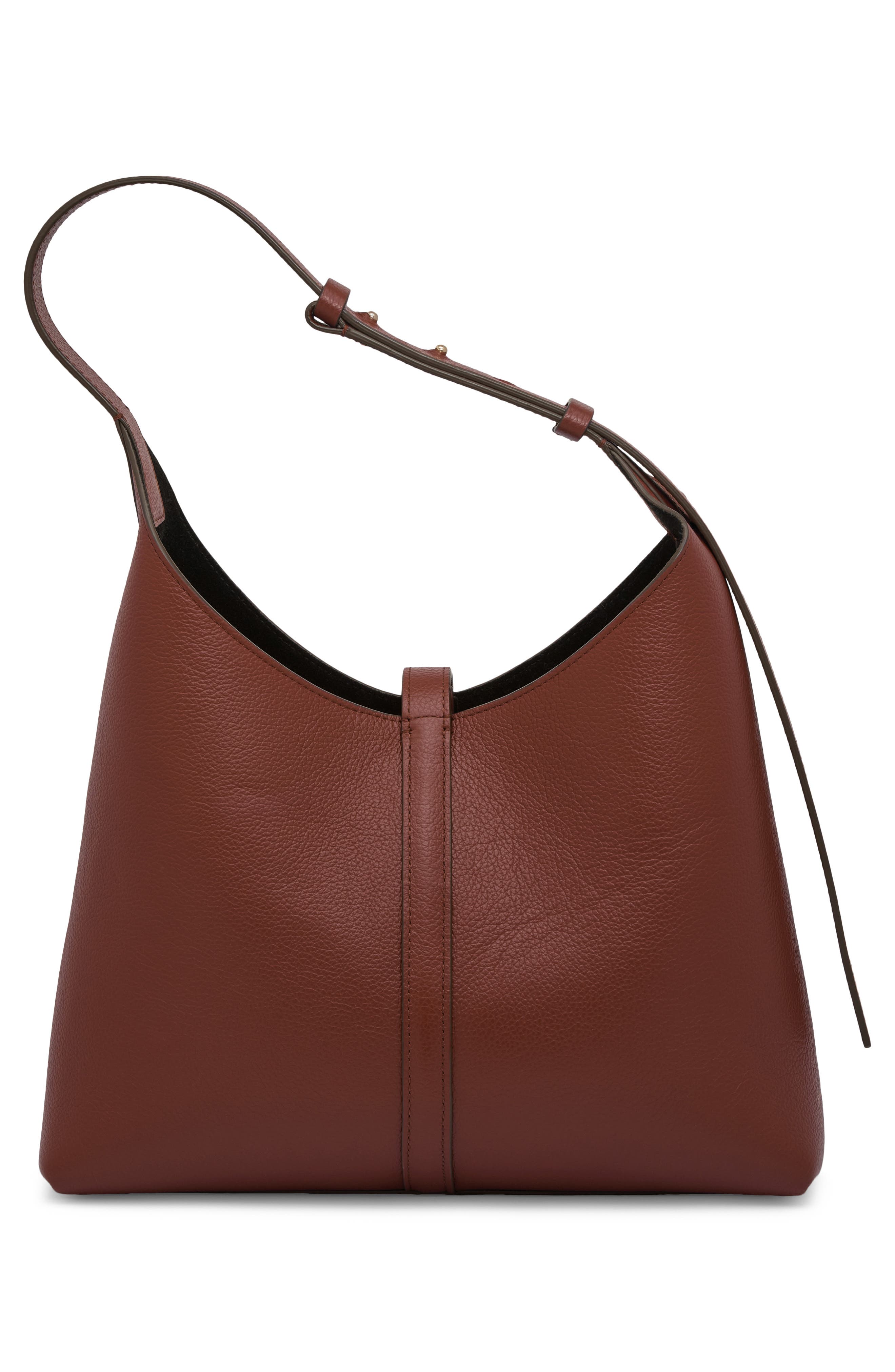 Kite Leather Hobo Bag, Alternate, color, WALNUT