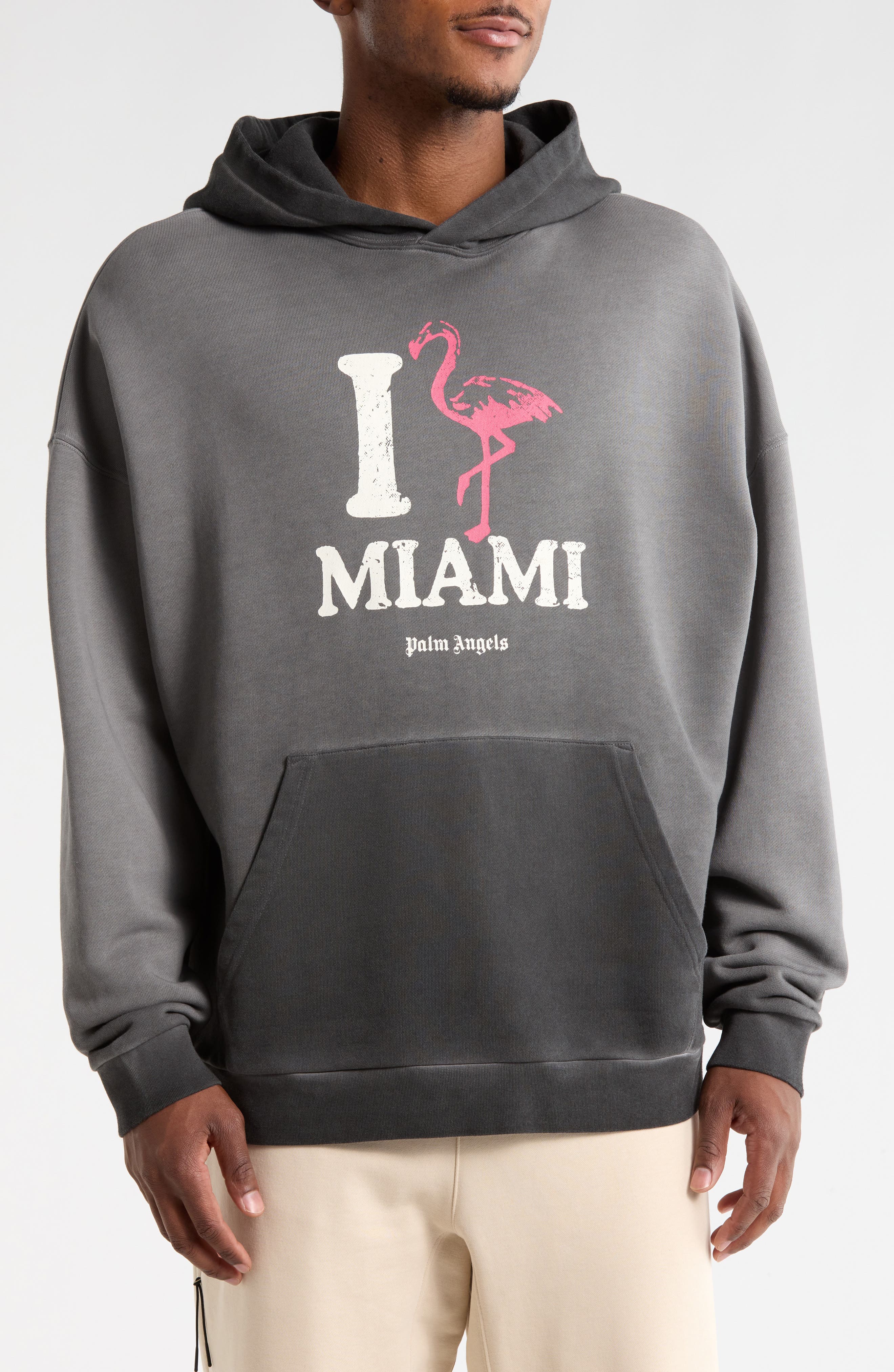 Palm Angels Cotton Graphic Hoodie