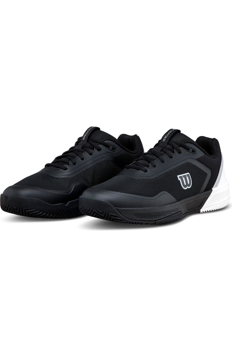 WILSON CourtGlide Tennis Shoe, Main, color, Black / White / Lunar Rock
