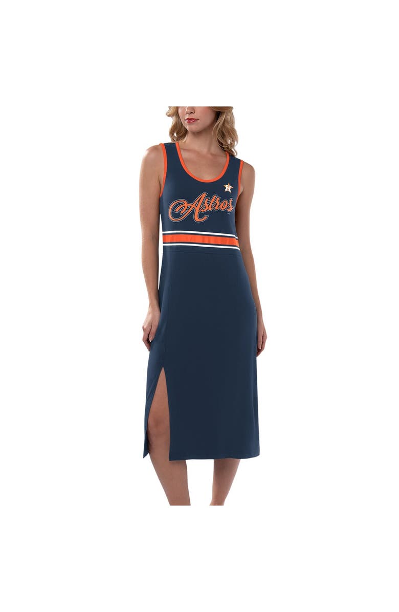 G-III 4HER BY CARL BANKS Women's G-III 4Her by Carl Banks Navy Houston Astros Main Field Maxi Dress, Main, color, 