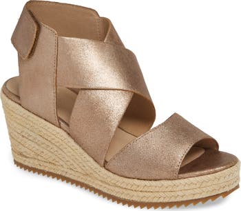 EC Eileen Fisher Wedge Bronze Willow Espadrille Sandals Womens Sandal hotsell Size 5.5