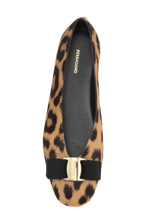 Ferragamo Vanna Genuine Calf Hair Ballet Flat