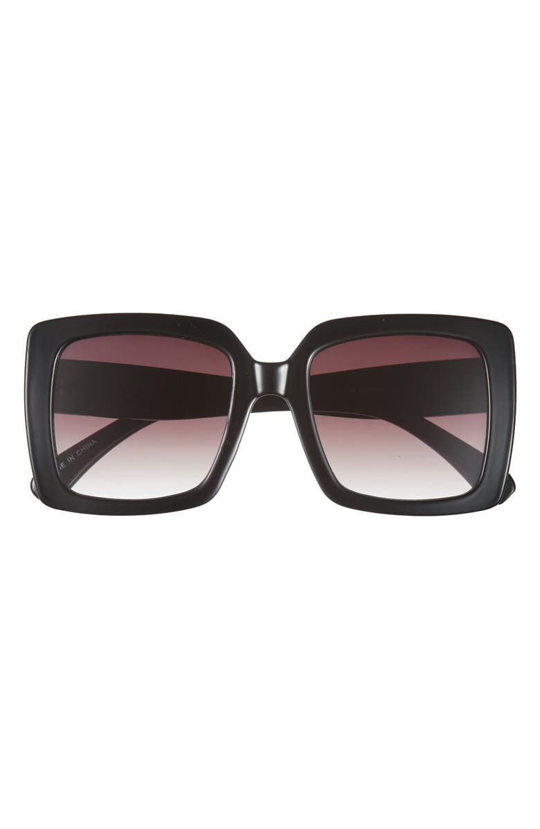 BP. Oversize Classic Square Sunglasses, Main, color, Black