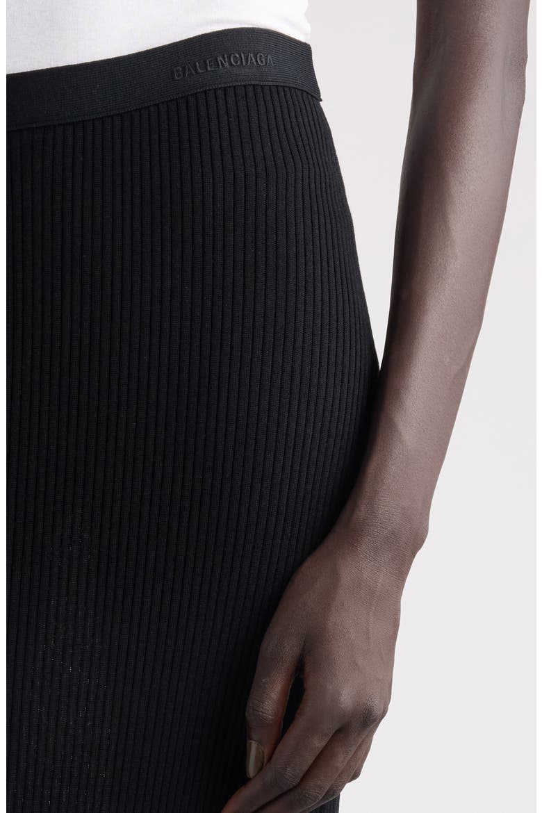 Rib Maxi Skirt, Alternate, color, 1000 BLACK