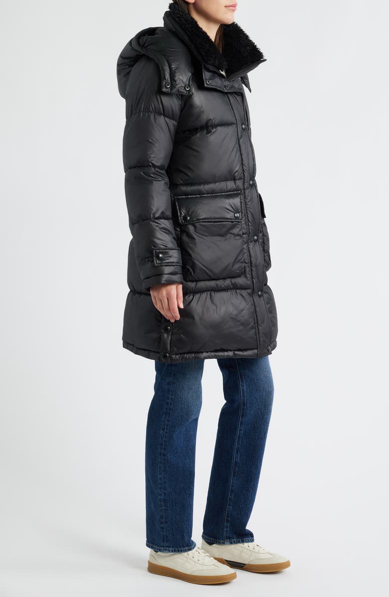 Sam Edelman Puffer Coat with Removable Hood, Alternate, color, Black