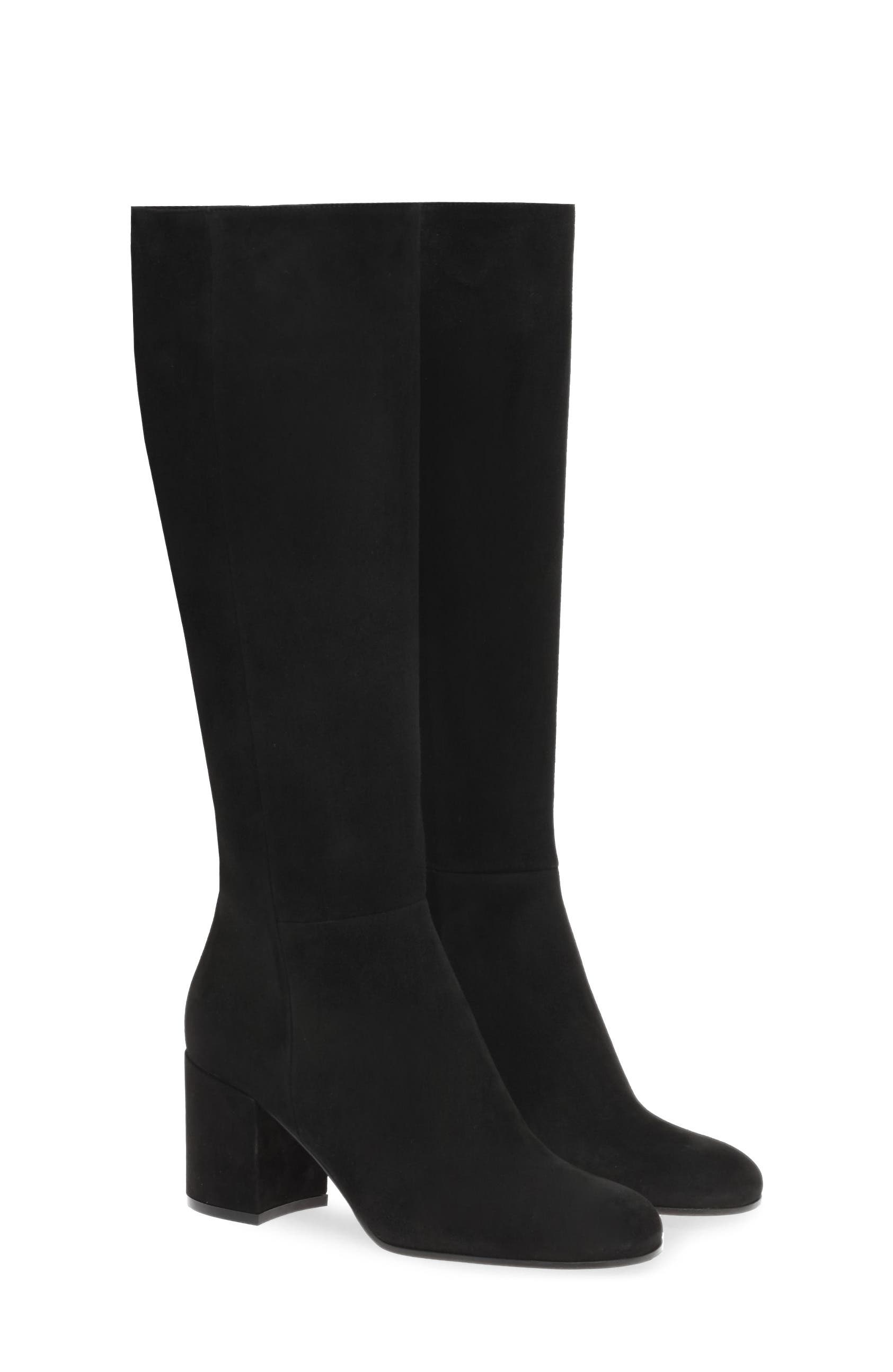 Joelle Boot, Alternate, color, Black Suede