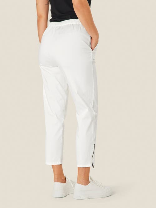 Masai Copenhagen Mapadme Elastic Waist Cropped Pants In White