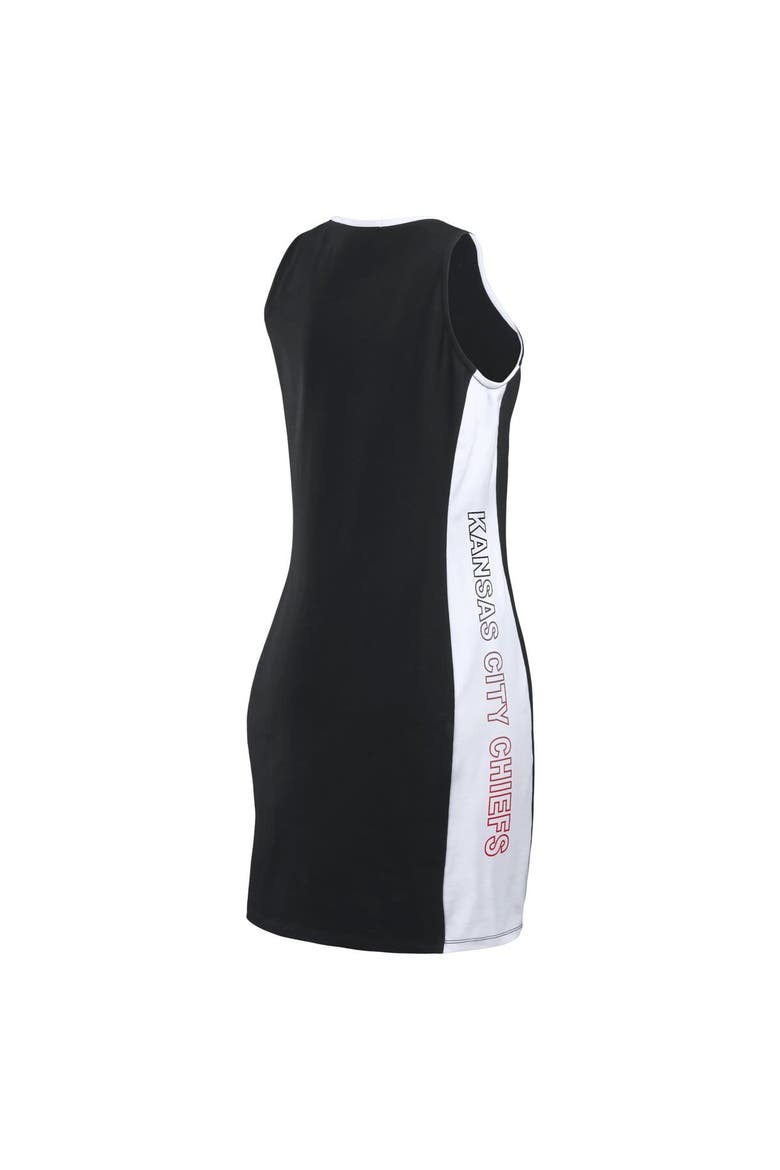 Women's WEAR by Erin Andrews Black Kansas City Chiefs Bodyframing Tank Dress, Alternate, color, Black