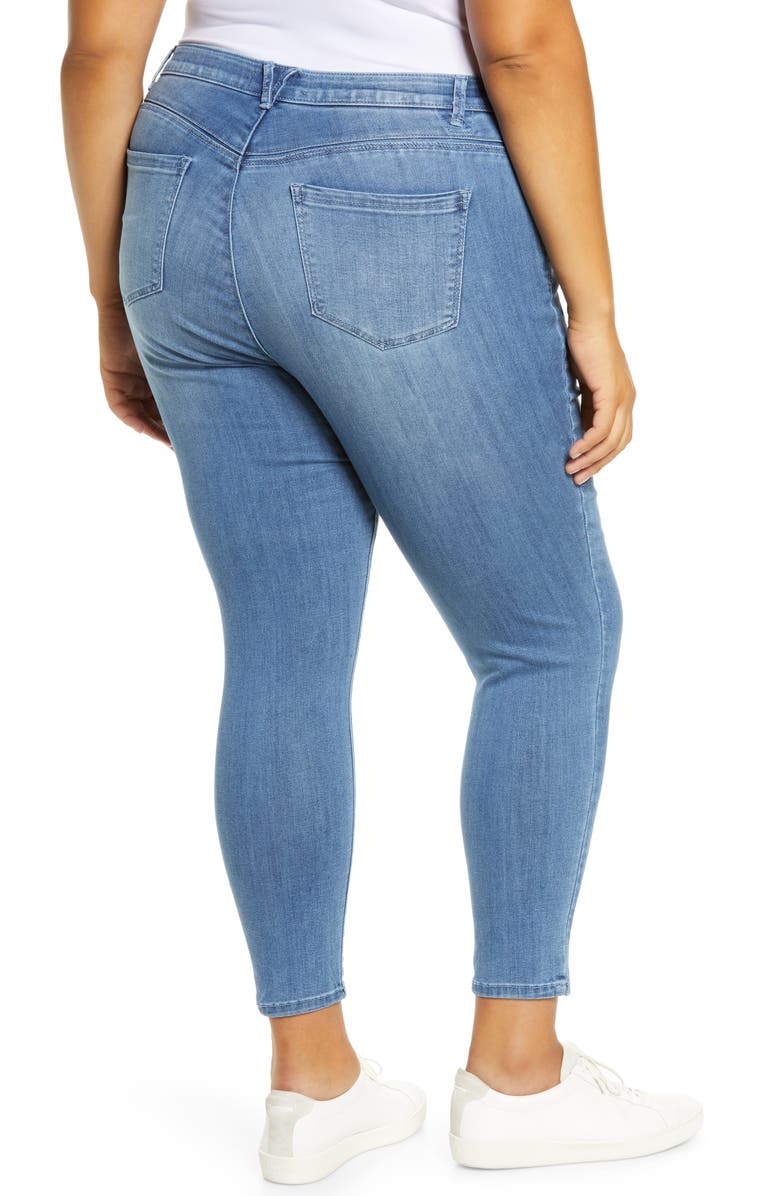 Wit & Wisdom 'Ab'Solution High Waist Utility Jeans, Alternate, color, Lb - Light Blue