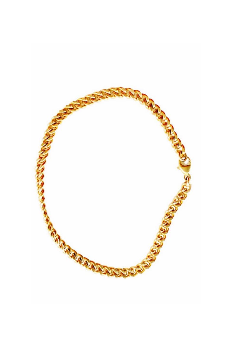 Gwen Beloti Nola Curb Chain Bracelet, Main, color, Gold