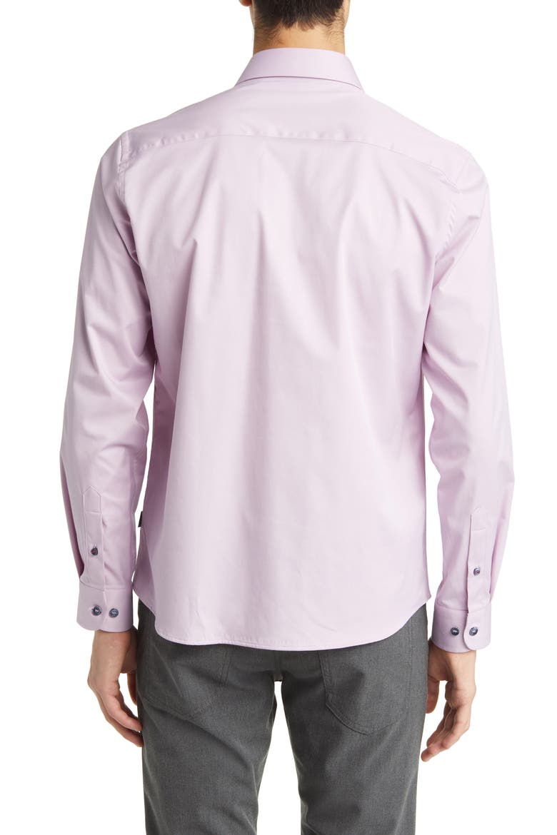 DRYTOUCH® Performance Sateen Button-Up Shirt, Alternate, color, LAVENDER