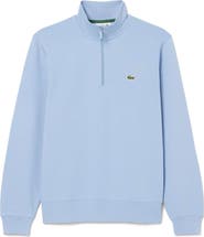 Lacoste Cotton Fleece Half Zip Pullover