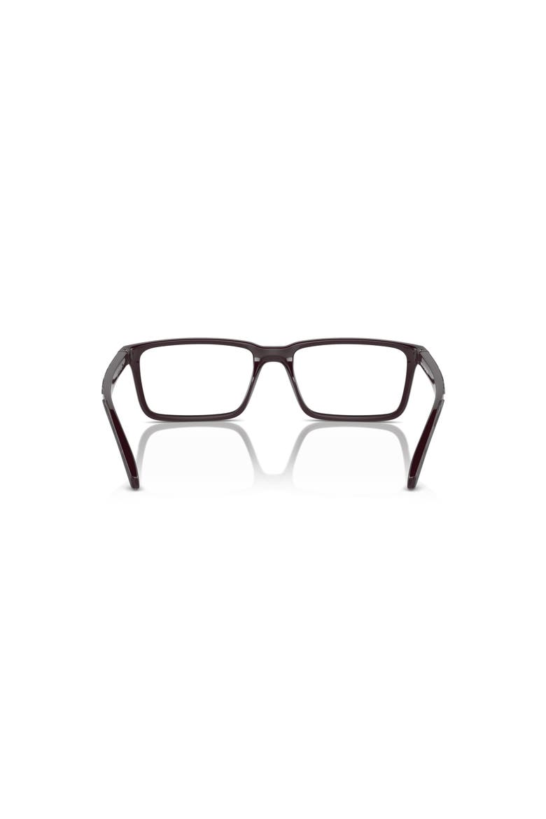 55mm Rectangle optical glasses, Alternate, color, Red