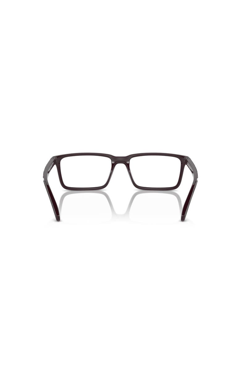 ARNETTE 55mm Rectangle optical glasses, Alternate, color, Red