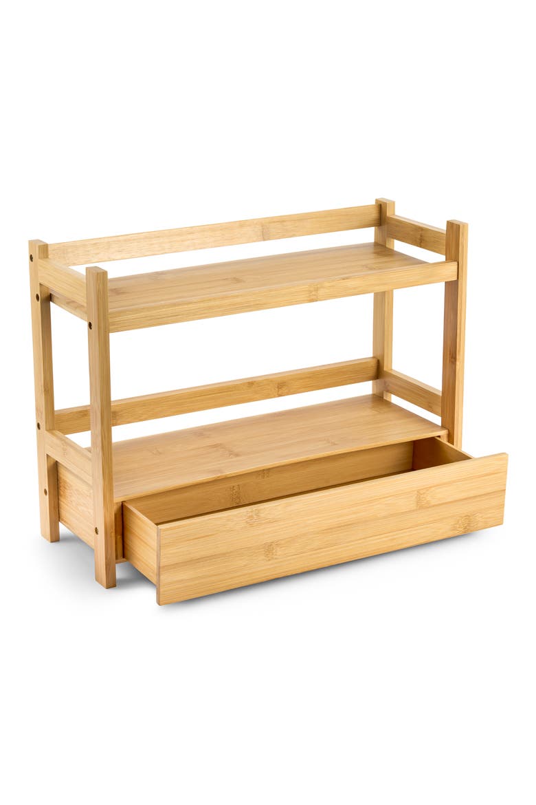 Two-Tier Countertop Organizer, Main, color, NATURAL
