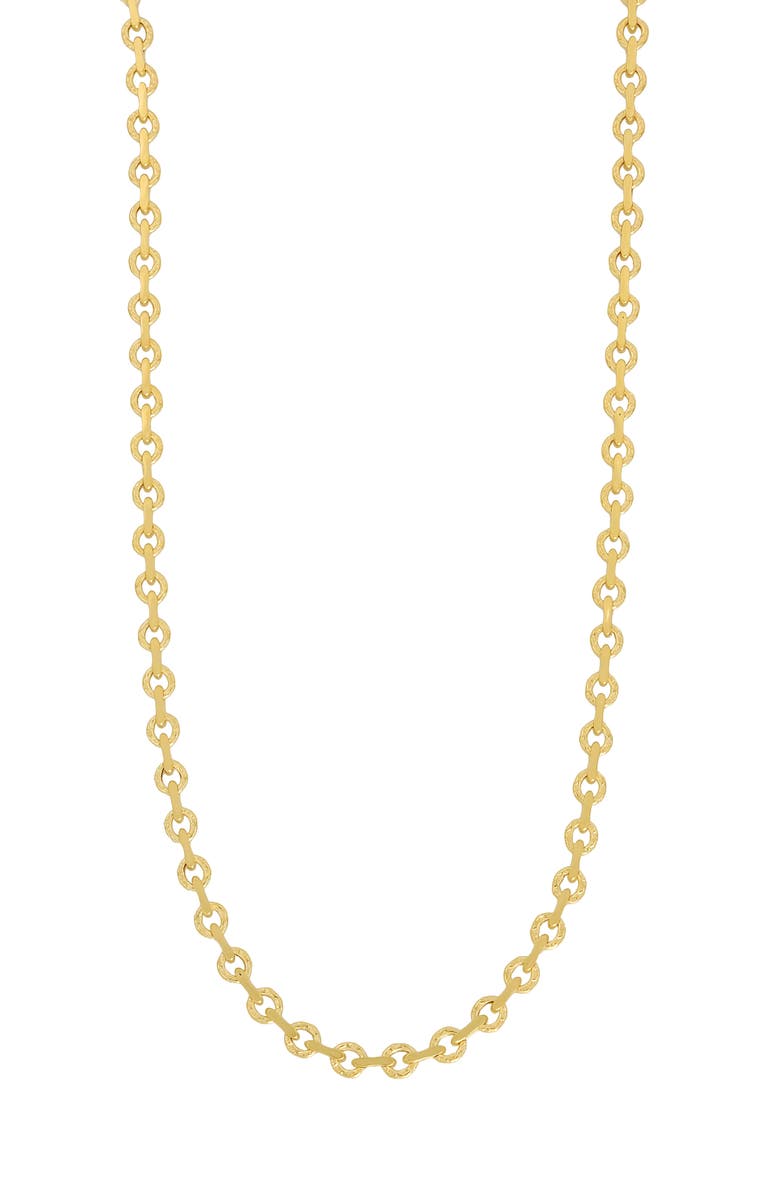 Bony Levy 14K Gold Etched Chain Necklace, Main, color, 14K Yellow Gold