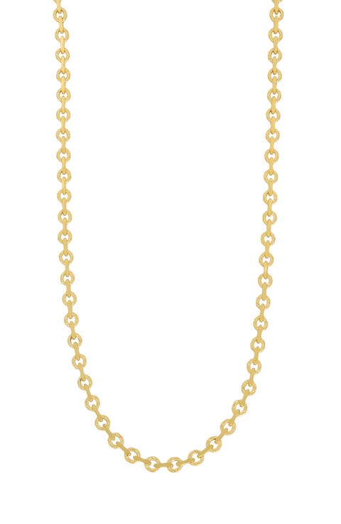 14K Gold Etched Chain Necklace (Nordstrom Exclusive)