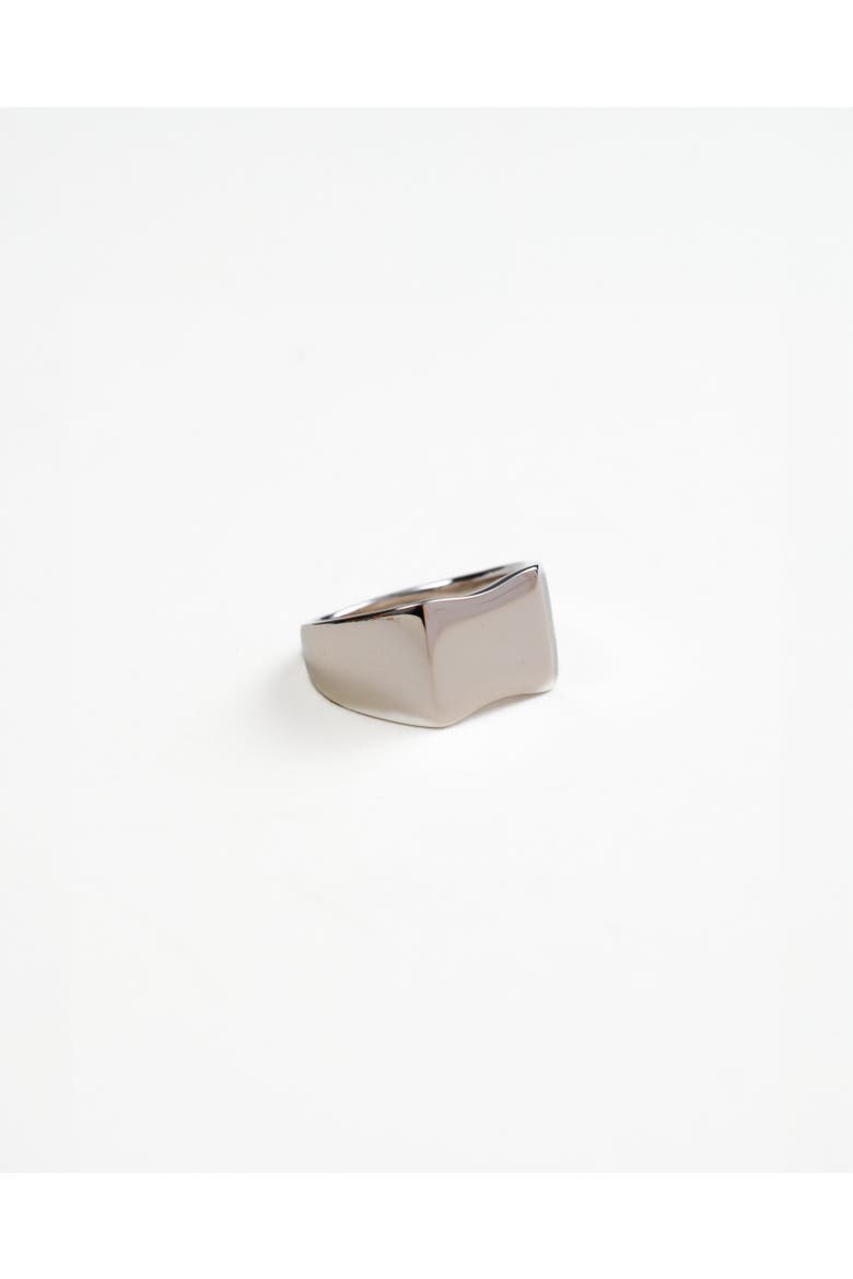 Frankie Signet Ring, Alternate, color, Recycled Sterling Silver