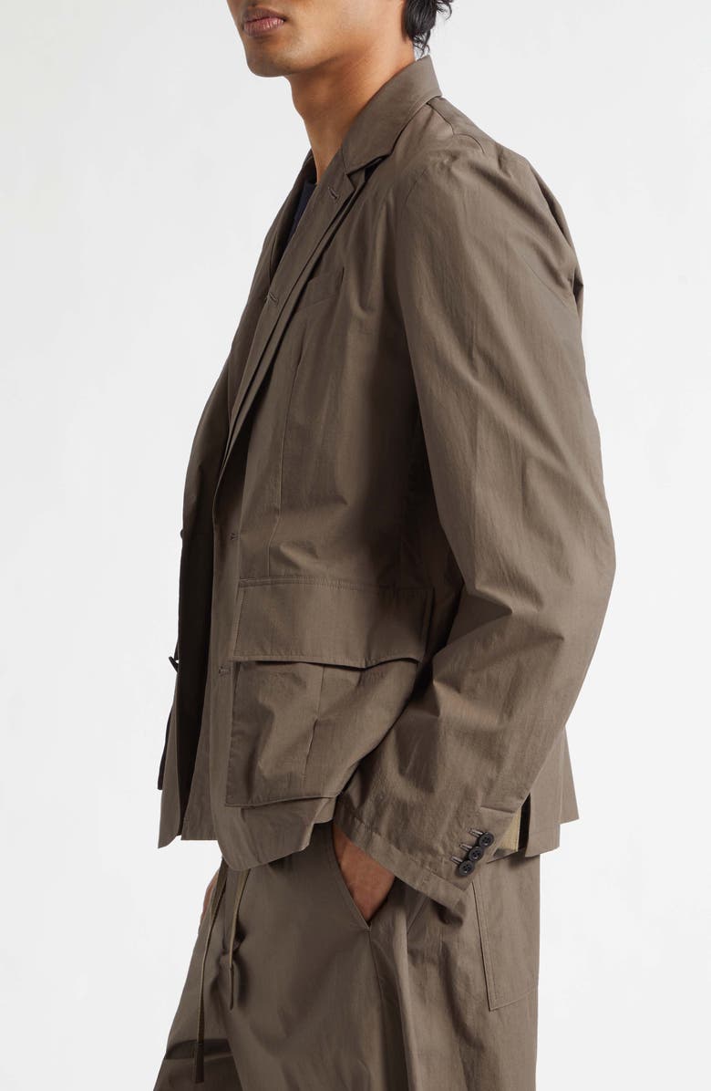 Sacai Cotton Typewriter Sport Coat, Alternate, color, Taupe