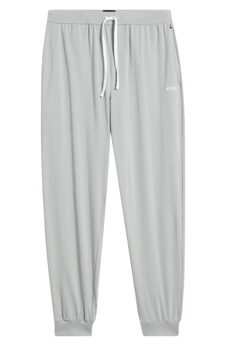 BOSS Mix Match Stretch Cotton Pajama Pants, Alternate, color, Light/ Pastel Grey