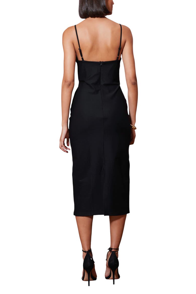Gigi Ponte Dress, Alternate, color, Black