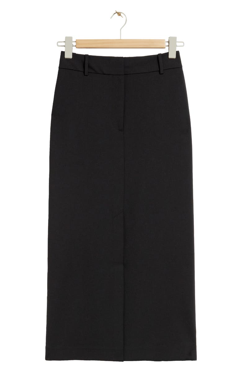 & Other Stories Wool Blend Midi Pencil Skirt, Alternate, color, 