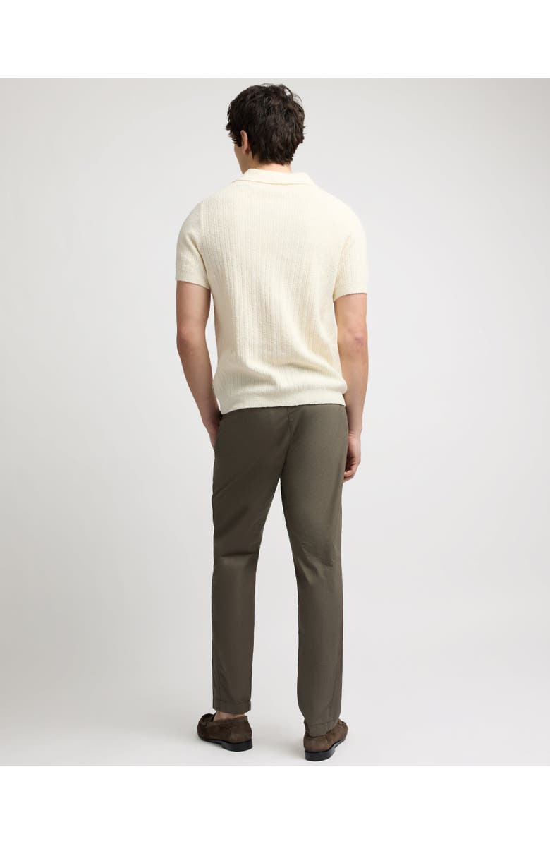 Onia Boucle Rib Button Up Shirt, Alternate, color, Cream