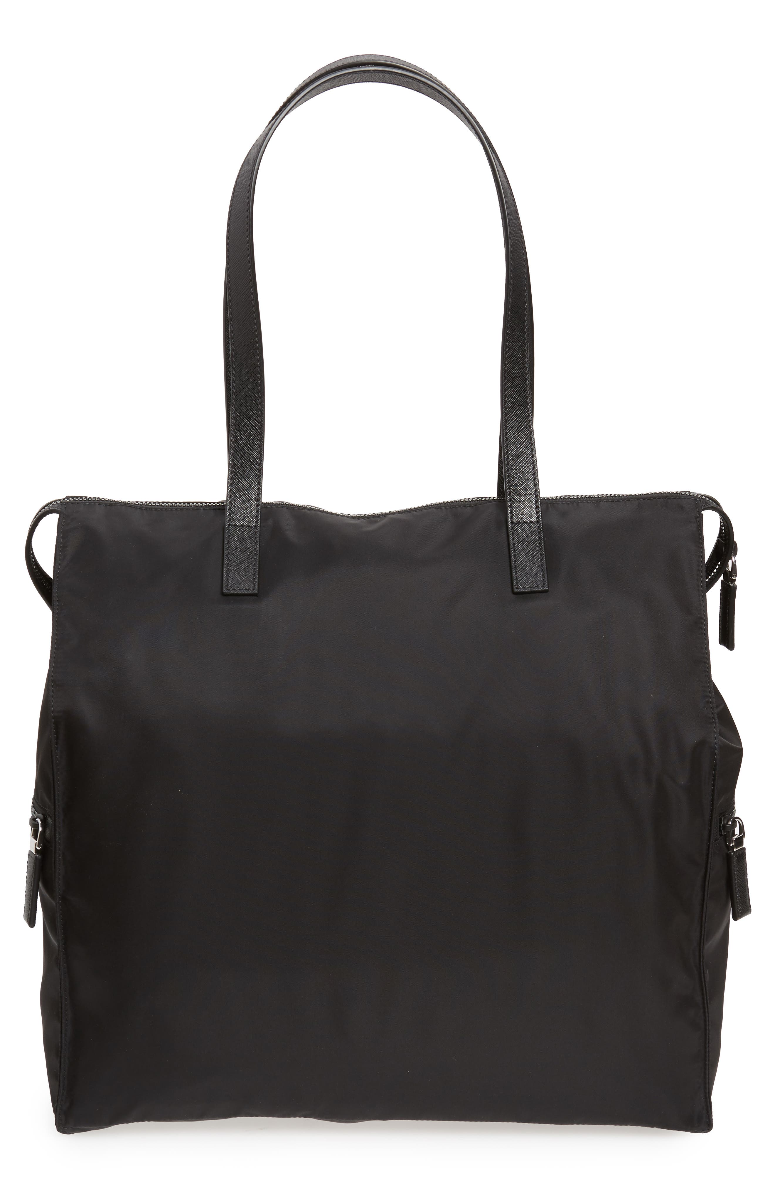 Prada Nylon Shopper, Alternate, color, 